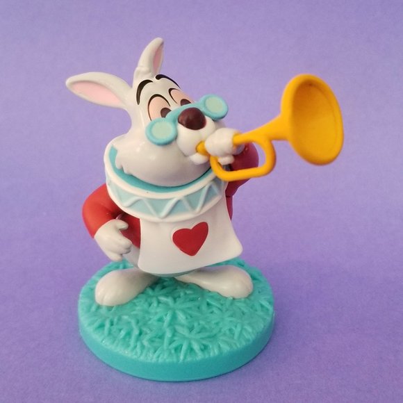 Disney Alice In Wonderland The White Rabbit Cake Topper Figure - Picture 1 of 2